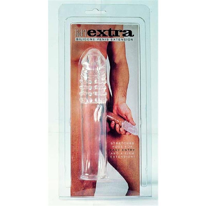 penishuelle penis silikon ueberzieher klar 19 cm