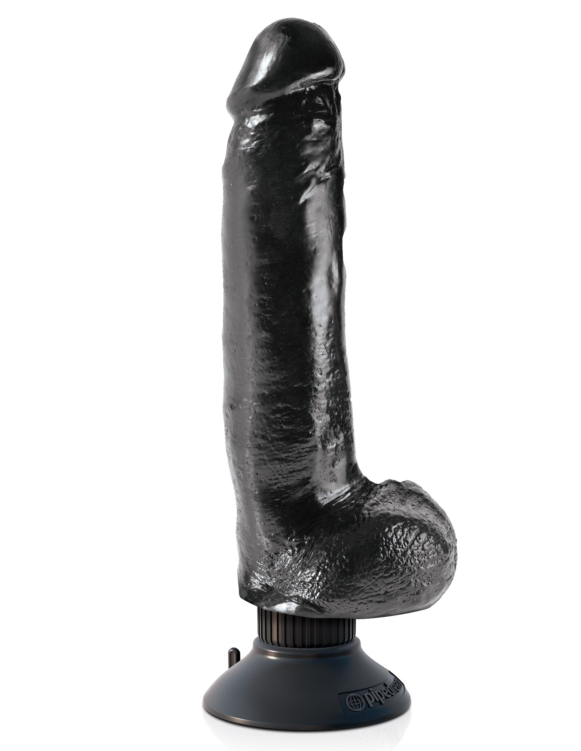 realistischer vibrator king mit hoden schwarz 23 x 5 cm 1140752529