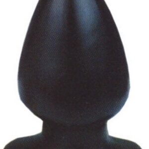 Schwarzer Analplug in Größe Medium 9,7x5,4cm