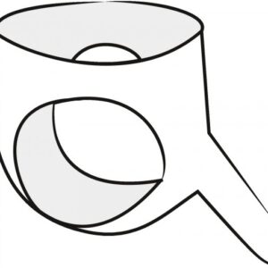 Latex-Slip mit Strapon Ø 4 cm