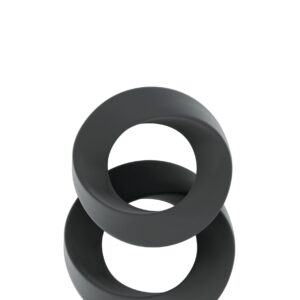 Penisring Set Twist grau