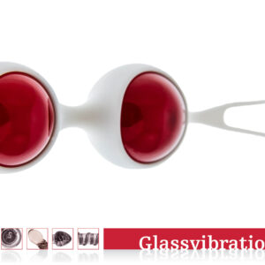 Liebeskugeln Intensiv rot/weiß