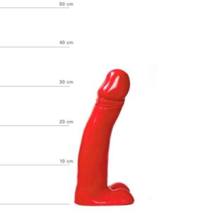 All Red Long Jonny Dildo 35 x 5,5 cm