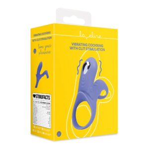 Penisring mit Vibration und Klitoris-Stimulator Blau