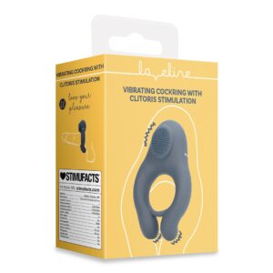 Vibrationsring mit Klitorisstimulation Blau