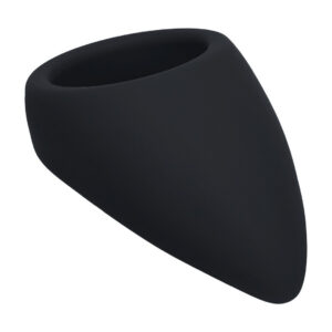 Penisring Teardrop aus Silikon Schwarz