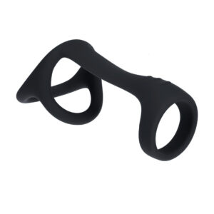 Hodenring Tri O aus Silikon Schwarz