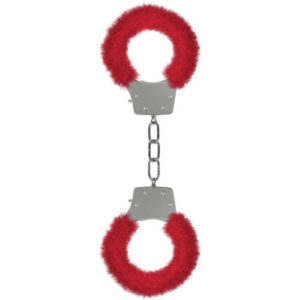 Plüsch-Handschellen Rot