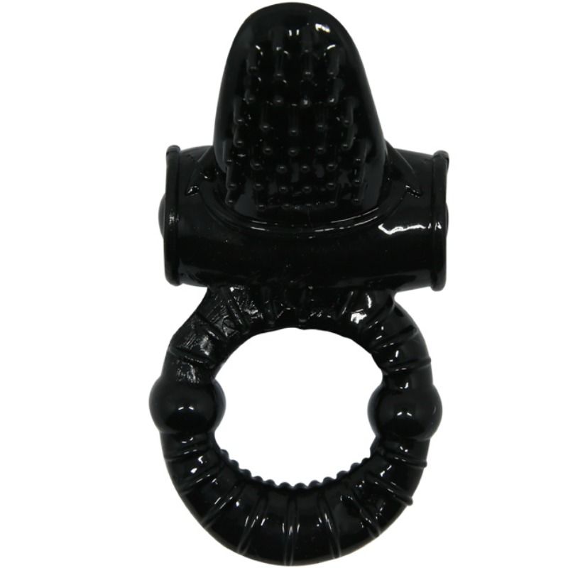 Penisring Sweet Vibrierring mit texturiertem Kaninchen Schwarz 1 Penisring Sweet Vibrierring mit texturiertem Kaninchen Schwarz
