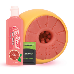 Masturbator-Set GoodHead Grapefruit Gelb 5 x Ø 8,5 cm