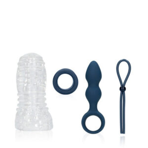 Sextoy-Set für Ihn vierteilig Blau