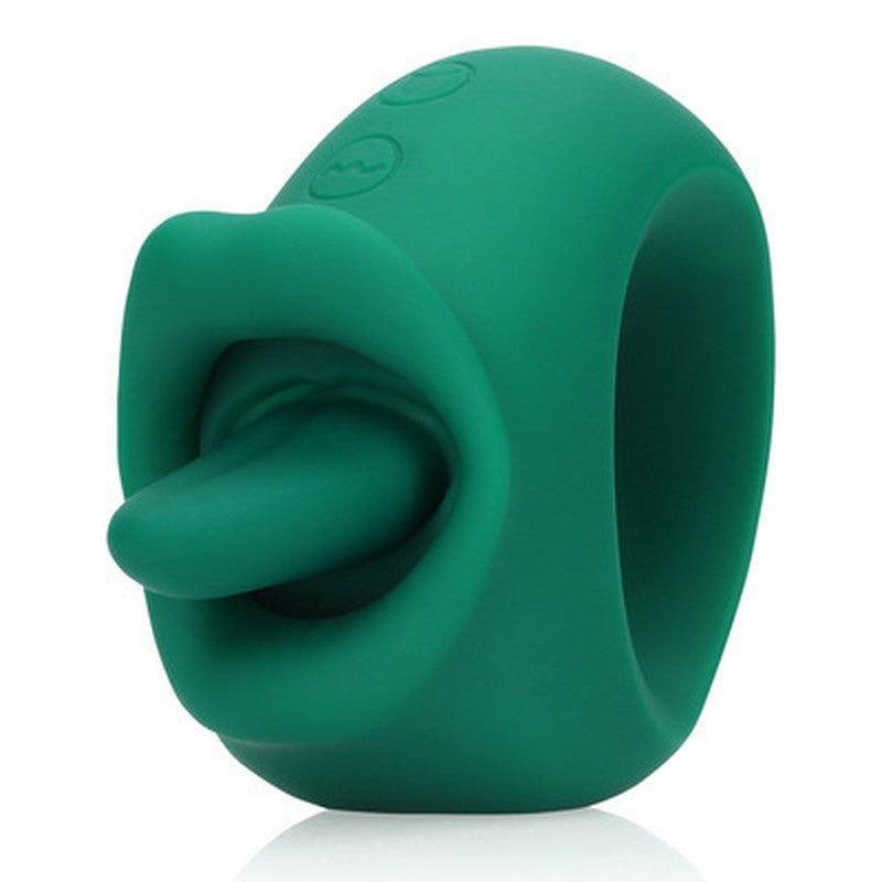 Klitorisstimulator mit Leckfunktion Grün 8,5 x 7,1 cm 1 Klitorisstimulator mit Leckfunktion Grün 8,5 x 7,1 cm