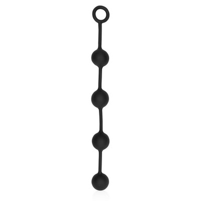 Analkette Ouch aus Silikon groß Schwarz 46 x 4,7 cm 1 Analkette Ouch aus Silikon groß Schwarz 46 x 4,7 cm