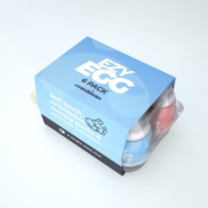 Masturbator-Eier Ezy Egg 6er-Pack Bunt 8,7 x Ø 5,6 cm