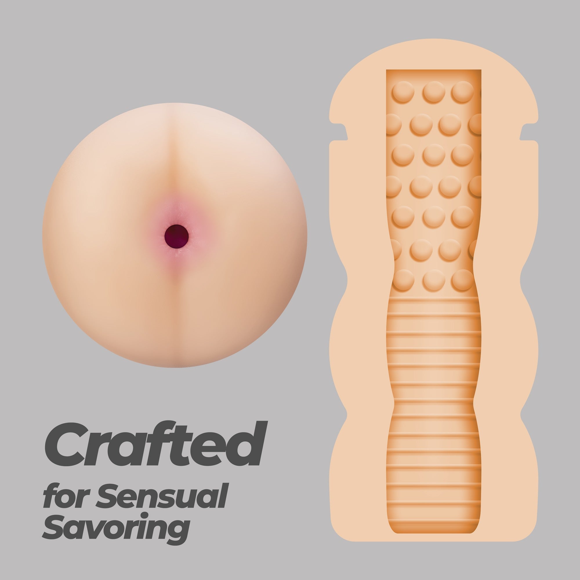 Masturbator Fappucino Hot Buns Anal Violett 16,5 cm 1 Masturbator Fappucino Hot Buns Anal Violett 16,5 cm