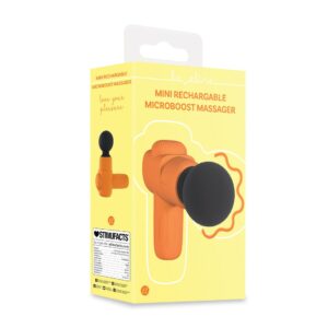 Mini-Massagepistole MicroBoost Orange 10,5 x 3,5 cm