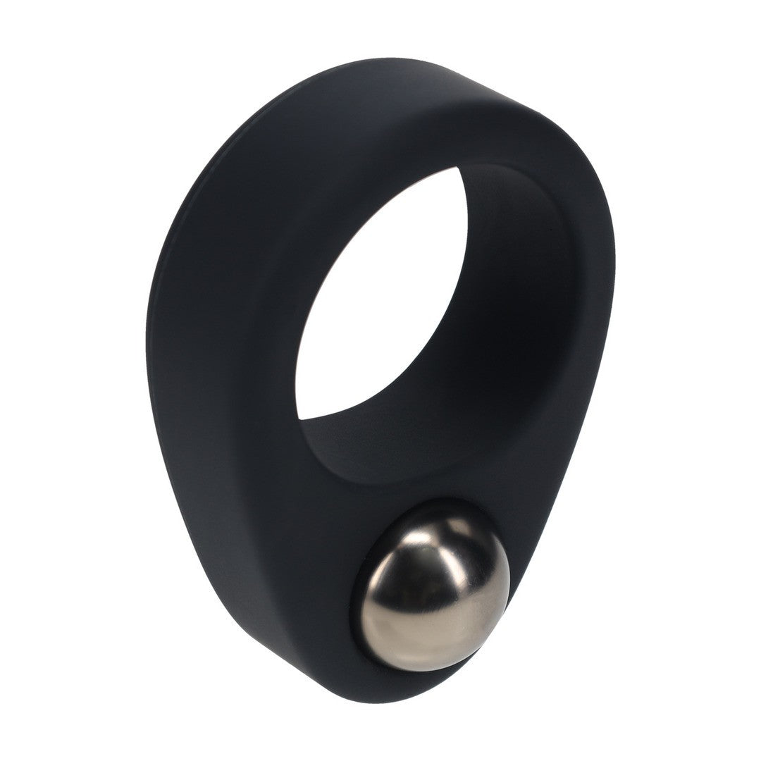 Penisring aus Flüssigsilikon mit einer Gewichtskugel Schwarz 6,2 x 4,7 cm 1 Penisring aus Flüssigsilikon mit einer Gewichtskugel Schwarz 6,2 x 4,7 cm
