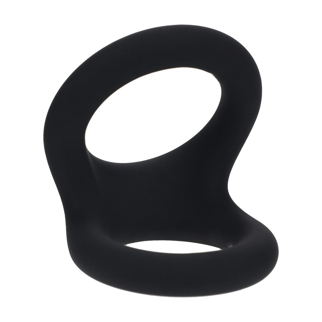 Penisring Double O aus Silikon Schwarz M 5,5 x 5,5 cm 1 Penisring Double O aus Silikon Schwarz M 5,5 x 5,5 cm