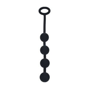 Analkette aus Silikon rund Schwarz S 21 x 2 cm