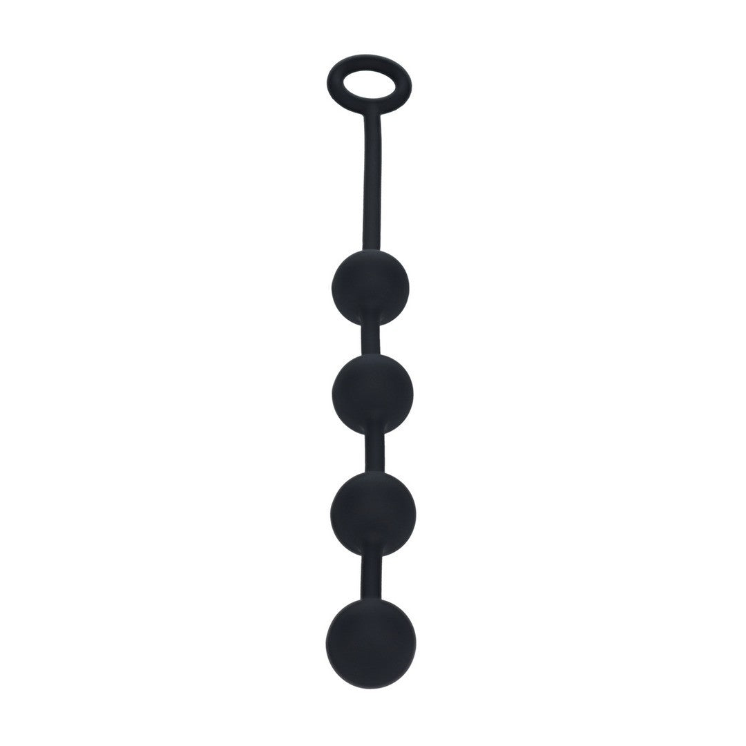 Analkette aus Silikon rund Schwarz M 31 x 3 cm 1 Analkette aus Silikon rund Schwarz M 31 x 3 cm