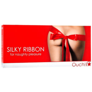 Bondage-Seidenband Ouch Silky Ribbon Rot