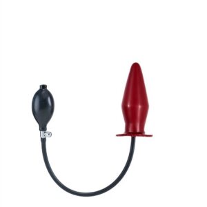 Aufblasbarer Buttplug mit Kern rot XL