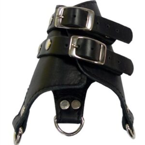 Leder-Hodenmanschette mit D-Ringen