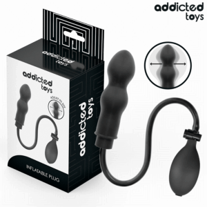 Analplug Aufblasbar Beginner Schwarz 8,8 x 2,5 cm