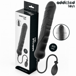 Aufblasbarer XL-Dildo Schwarz 30 x 5,8 cm