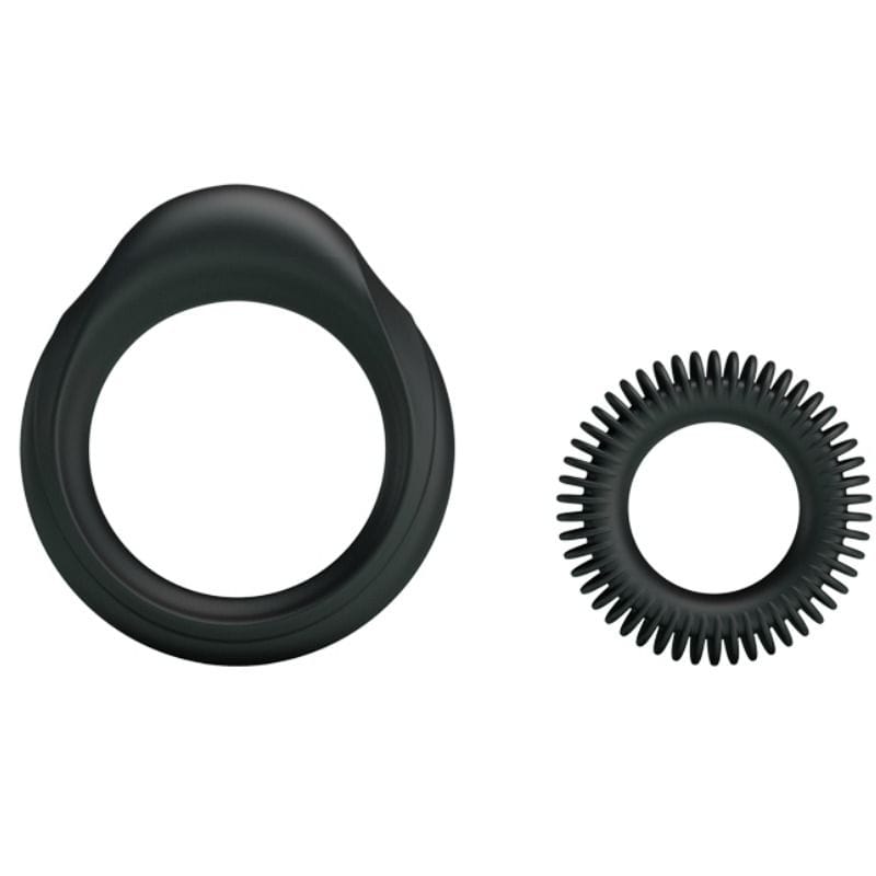 Penisring Set Manhood 2-teilig Schwarz 1,9 und 3,3 cm 1 Penisring Set Manhood 2-teilig Schwarz 1,9 und 3,3 cm
