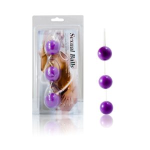 Analkette Streifen Lila 20 cm
