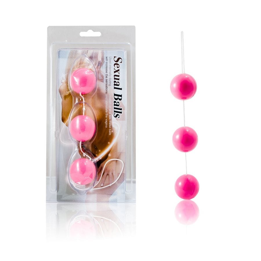 Analkette Streifen Rosa 20 cm 1 Analkette Streifen Rosa 20 cm