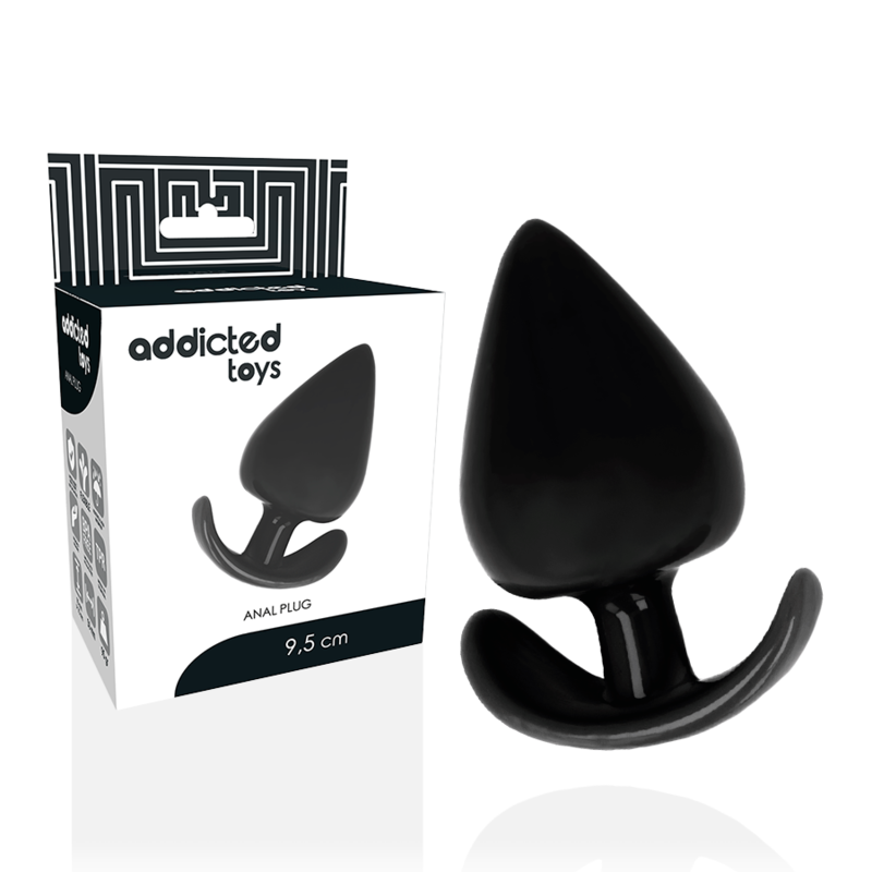 Analplug Schwarz 9,5 x 5 cm 1 Analplug Schwarz 9,5 x 5 cm