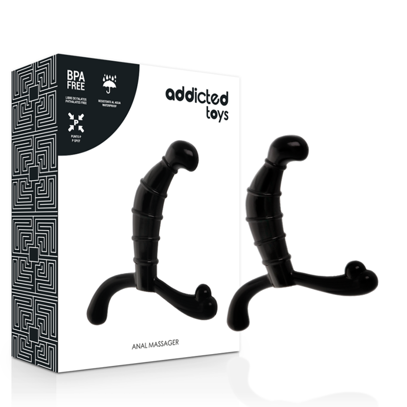 Prostata-Analplug Schwarz 11,3 x 2,6 cm 1 Prostata-Analplug Schwarz 11,3 x 2,6 cm