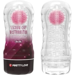 Masturbator Black Hole mit Vakuumbecher Rosa
