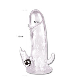 Penishülle Brave Man Rabbit I mit Vibration Transparent
