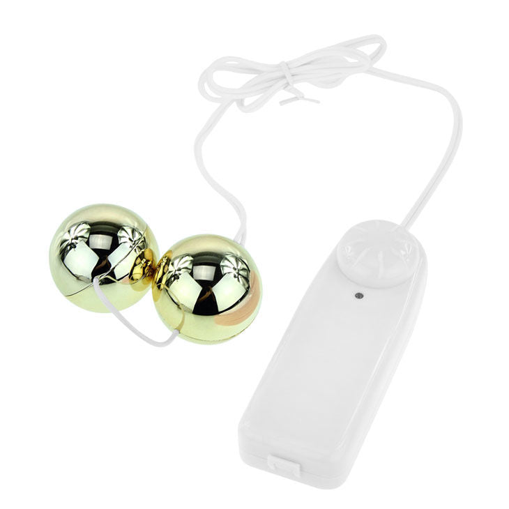 Liebeskugeln Golden Ball mit Vibration Gold 3,2 cm 1 Liebeskugeln Golden Ball mit Vibration Gold 3,2 cm