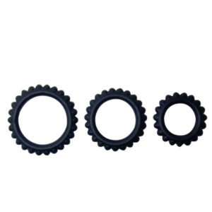 Penisring Titan Set 3-teilig Schwarz 1,9 bis 2,8 cm