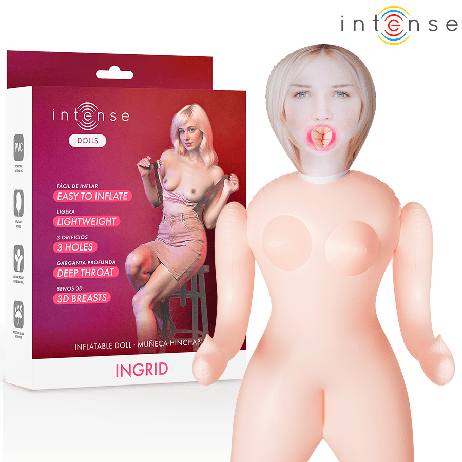 Liebespuppe Intense Ingrid aufblasbar mit drei Öffnungen 1 Liebespuppe Intense Ingrid aufblasbar mit drei Öffnungen