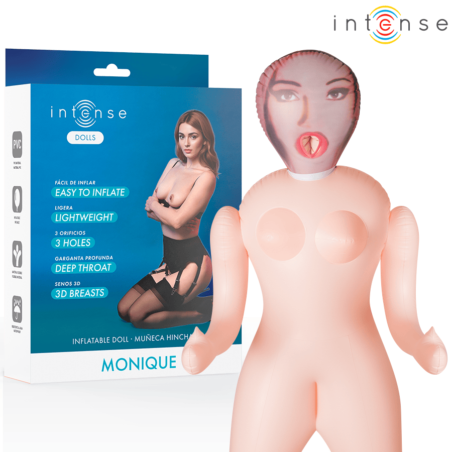 Liebespuppe Intense Monique aufblasbar mit drei Öffnungen 145 cm 1 Liebespuppe Intense Monique aufblasbar mit drei Öffnungen 145 cm