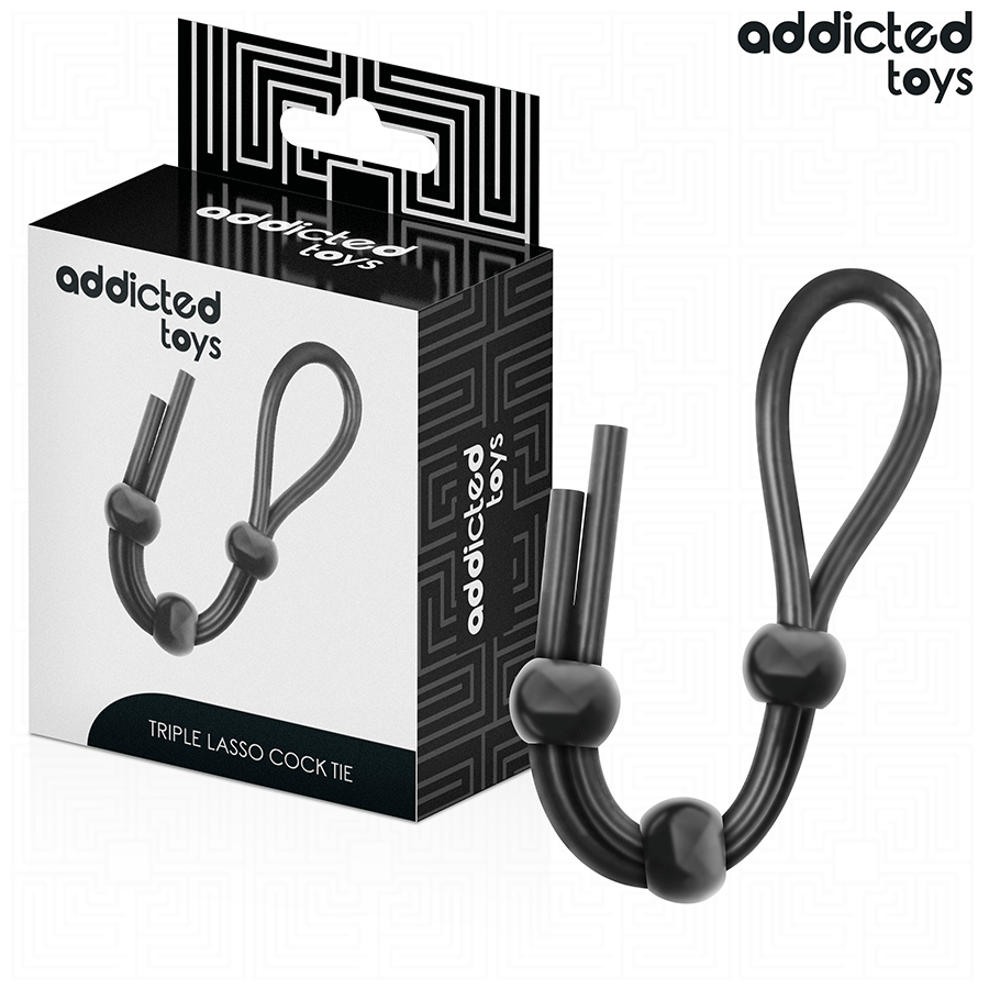 Penisring Schlinge dreifach Schwarz 19,5 cm 1 Penisring Schlinge dreifach Schwarz 19,5 cm